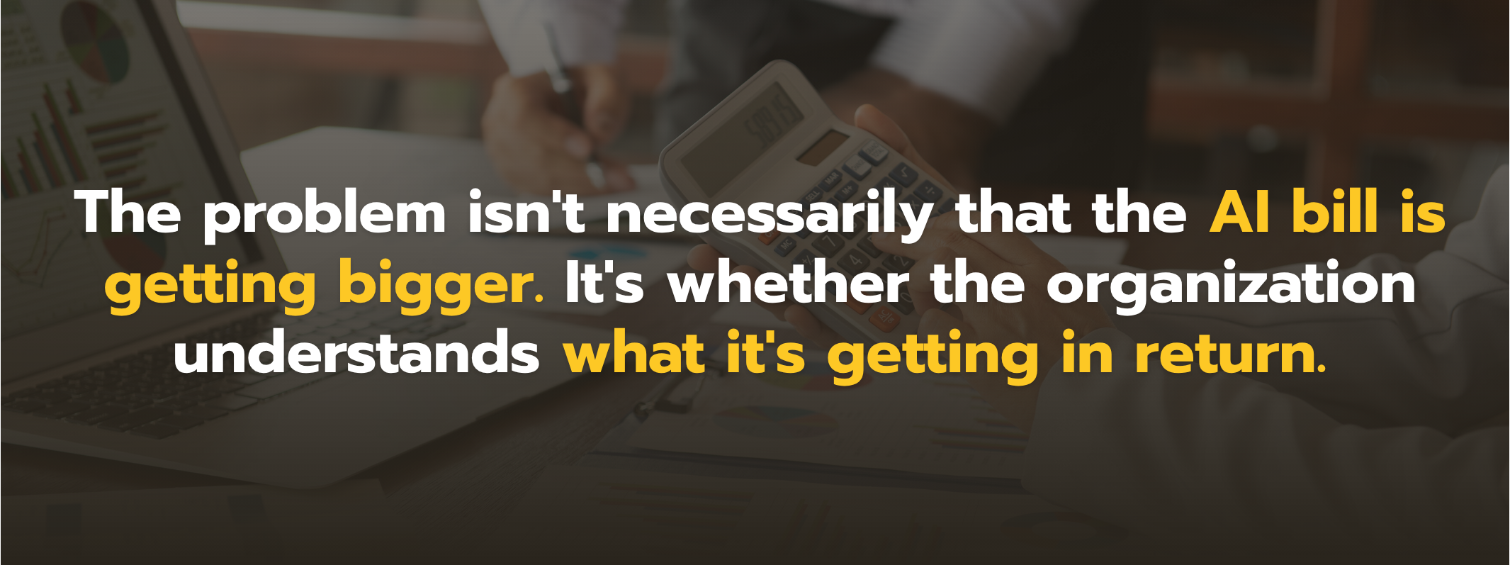 Professional looking at their bills quote