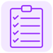 Practical steps checklist icon