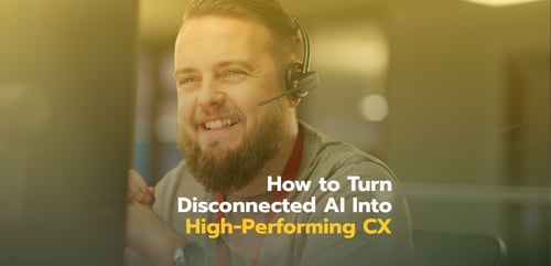 Call center agent smiling/happy