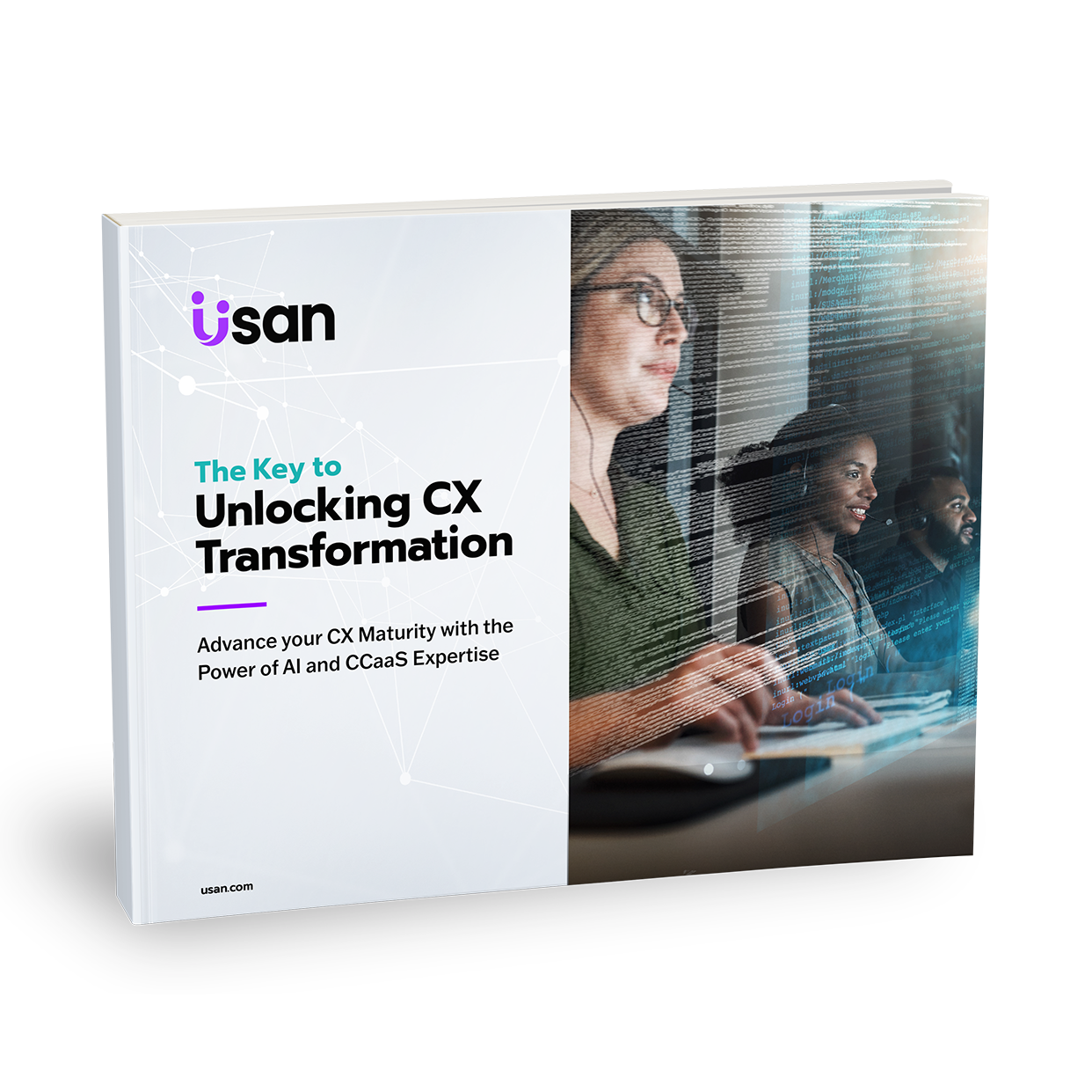 eBook cover focusing on the topic of digital customer experience transformation and customer experience optimization